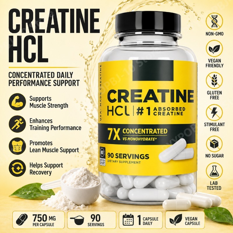Creatine HCl 750mg 90 Capsules - Nutrition Of Fitness review and price
