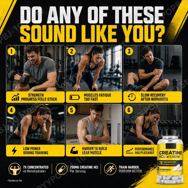 Creatine HCl 750mg 90 Capsules - Nutrition Of Fitness review and price
