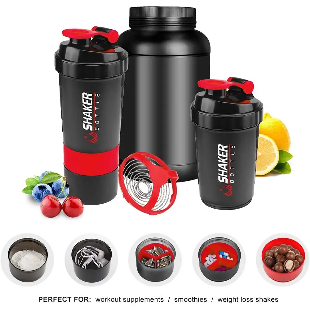 500ml Layered Protein Bottle P - Protein Shaker Bottle review and price