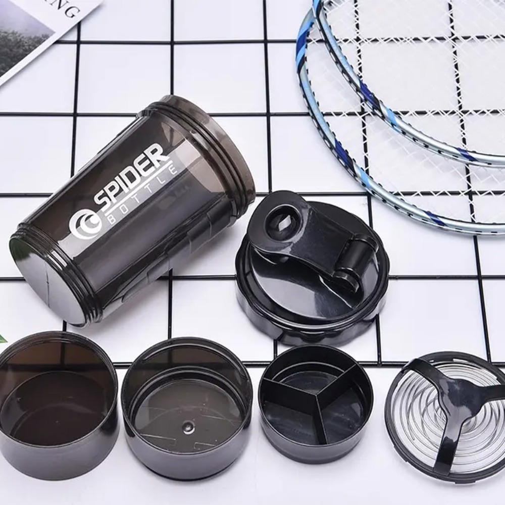3 Layers Shaker Protein Bottle - Protein Shaker Bottle review and price
