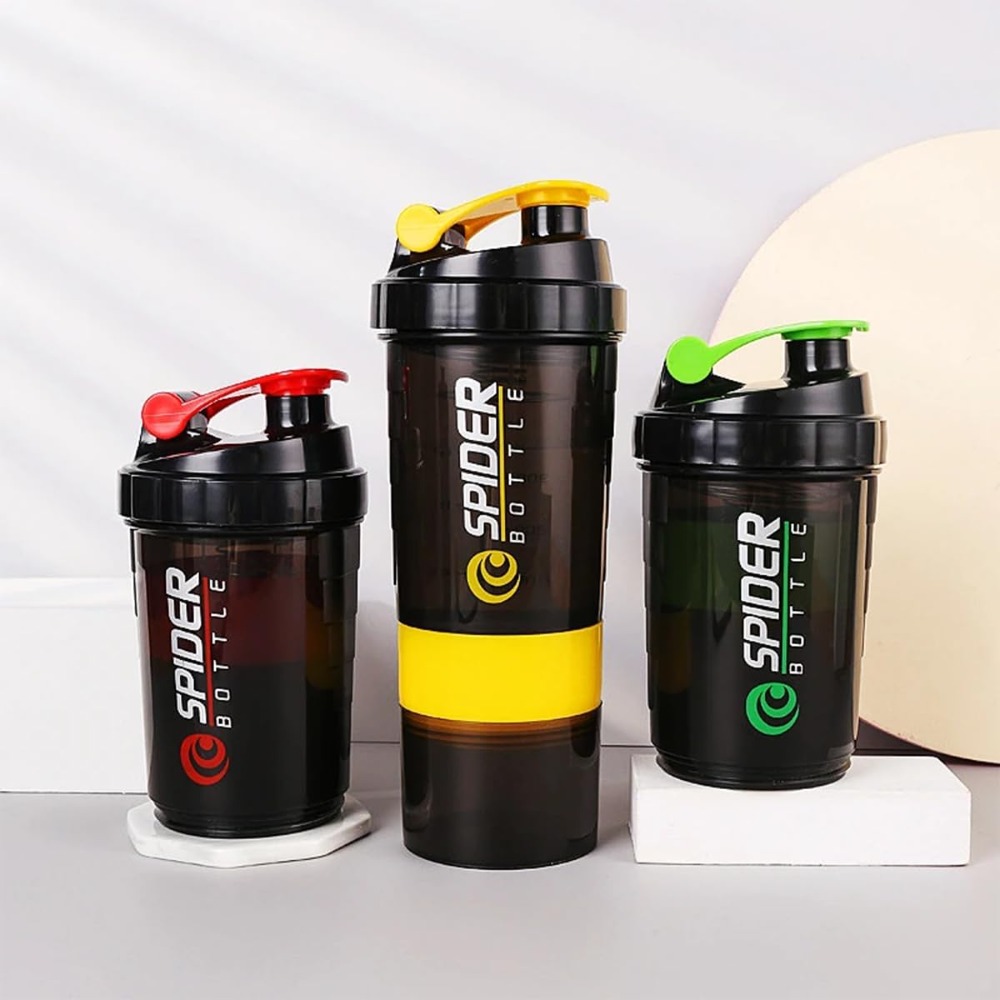 3 Layers Shaker Protein Bottle - Protein Shaker Bottle review and price