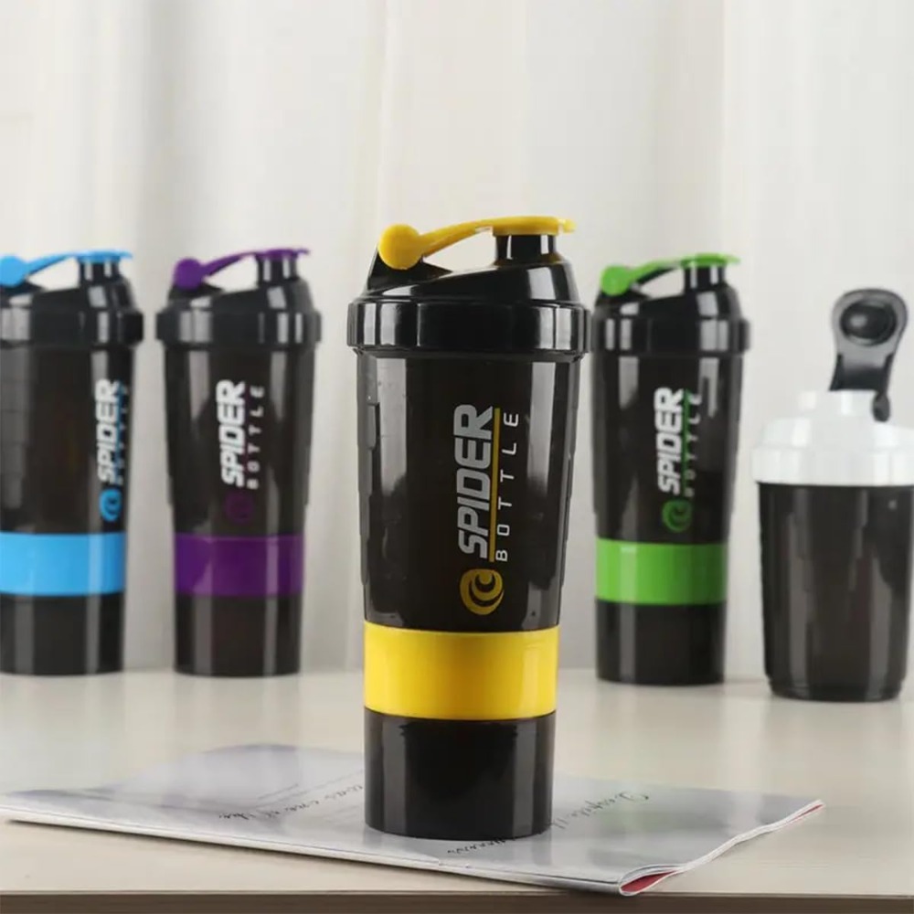 3 Layers Shaker Protein Bottle - Protein Shaker Bottle review and price