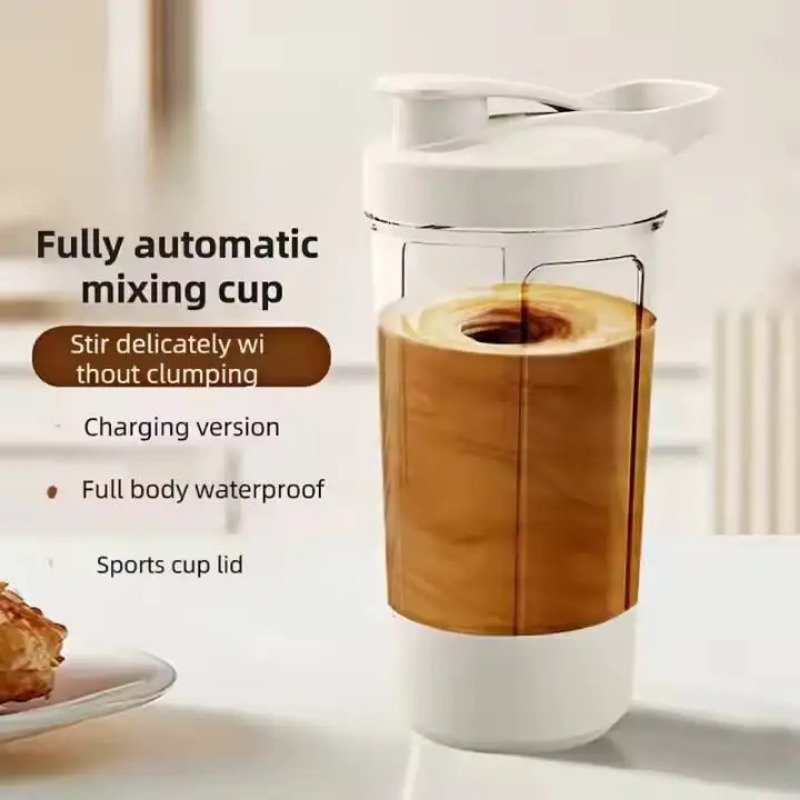 Electric Self Stirring Mug wit - Protein Shaker Bottle review and price