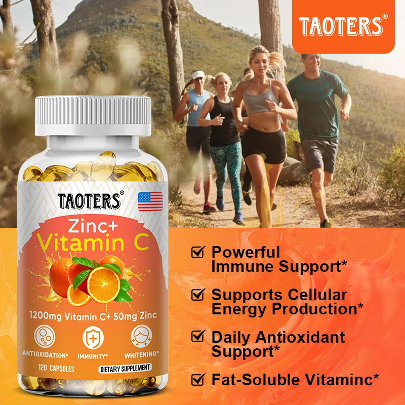 1200 Mg Vitamin C Capsules - w - Zinc Supplement 50Mg review and price